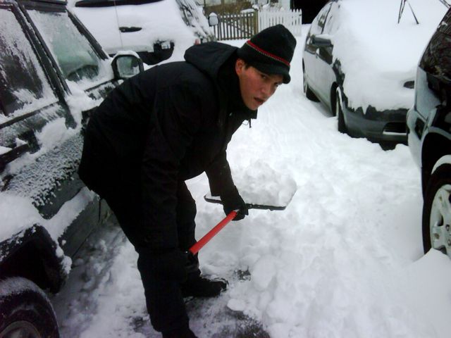 Rick shoveling snow 2 Rick shoveling snow 2