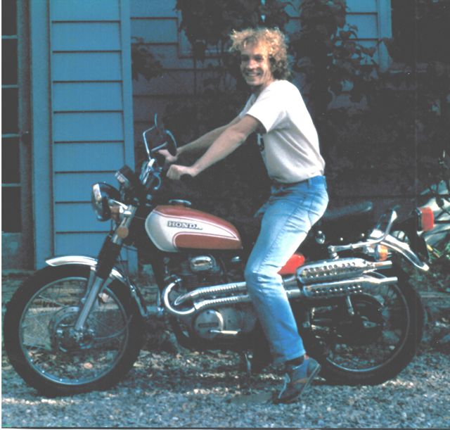 dad on motorcycle
